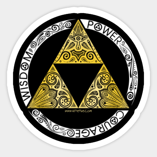 Zelda triforce circle Zelda Sticker TeePublic